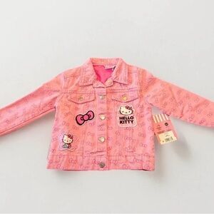 NWT Hello Kitty Pink Jean Jacket size 3T